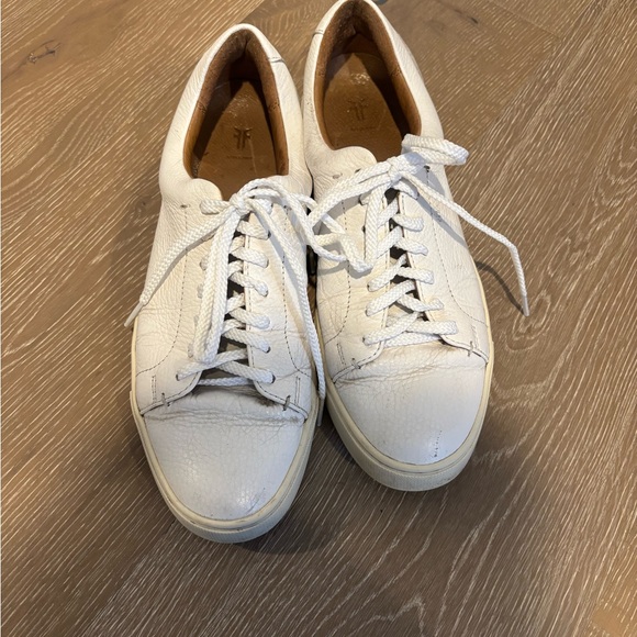 Frye Shoes - Frye White Leather Women's Sneakers 8